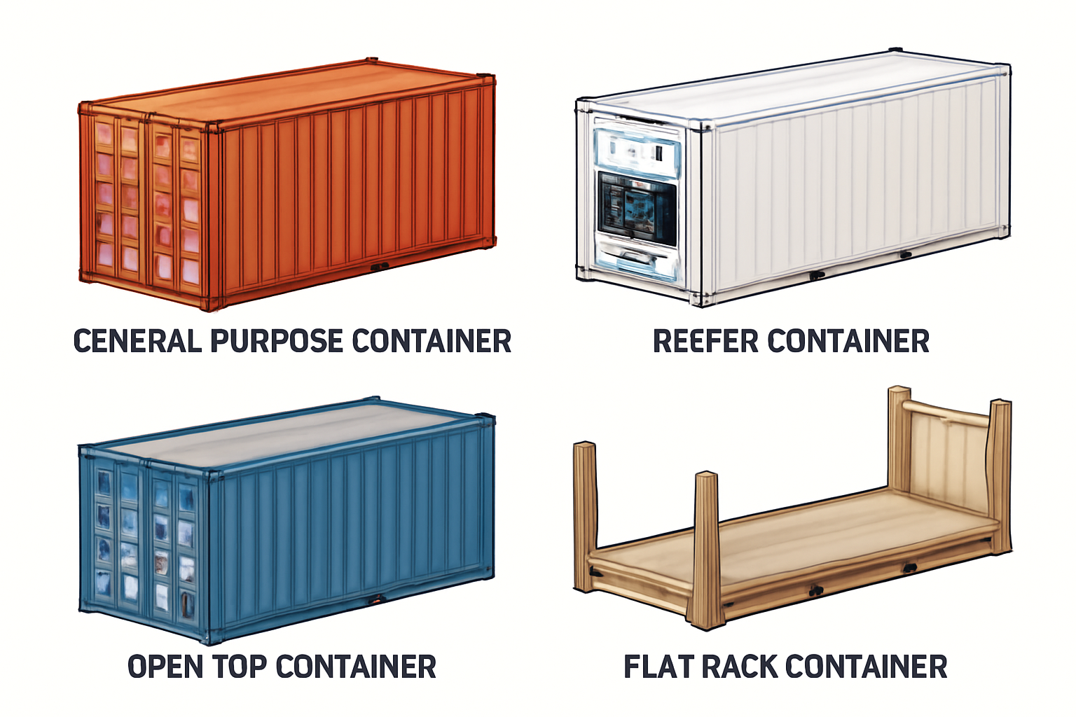 Standard Container Types Shipping Container Types & Features | BRF LOGISTICS Guide”
