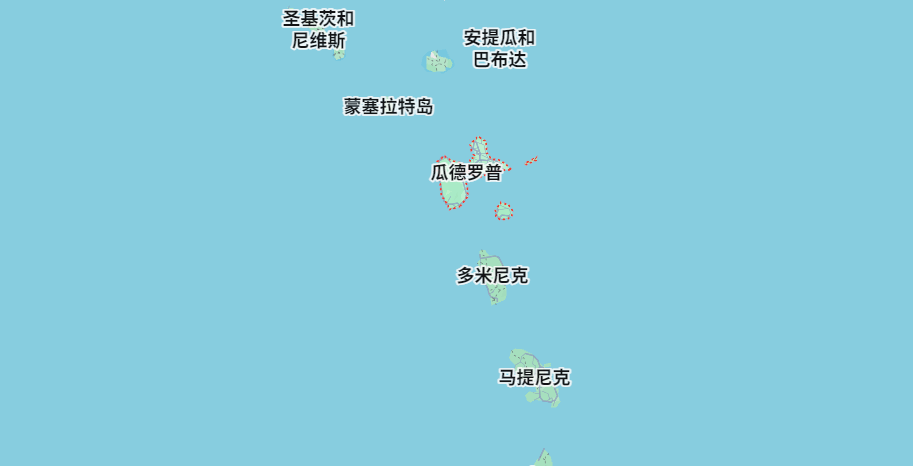 Guadeloupe map