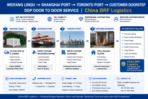 Fallstudie: DDP-Versand von Linqu (China) nach Toronto (Kanada)