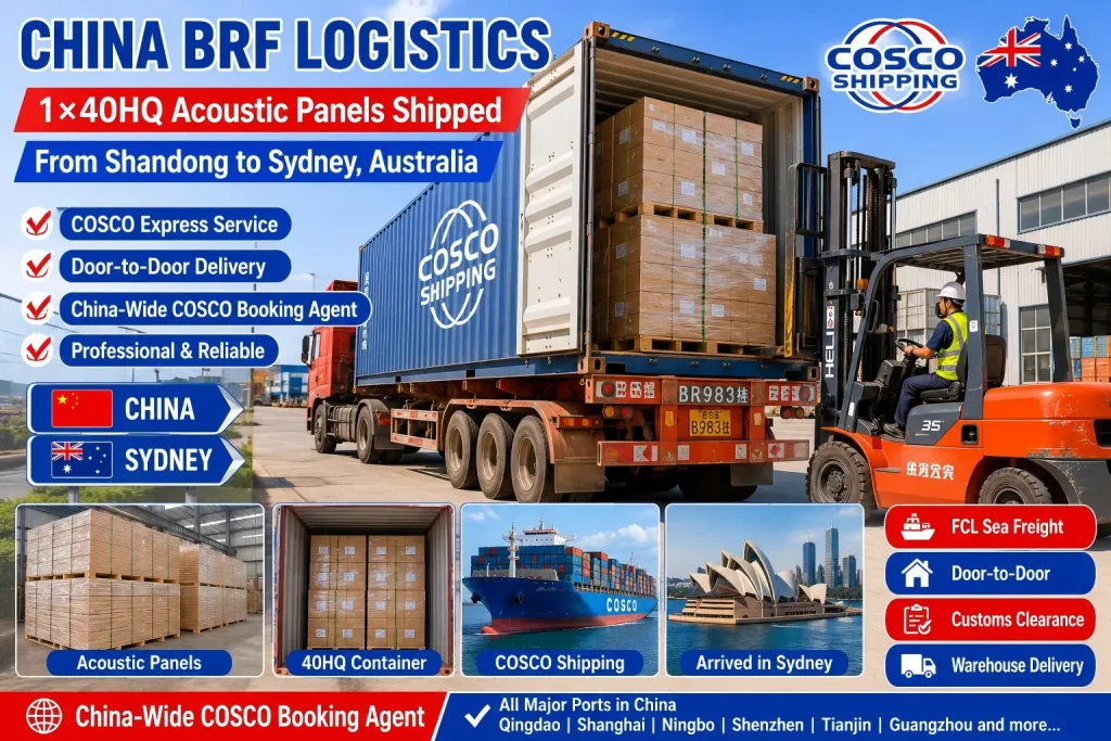 CHINA BRF LOGISTICS – Authorized COSCO Booking Agent Across Major China Ports