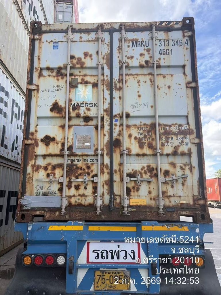 40HQ Synthetic Woven Fabrics Shipping from Laem Chabang to Kansas Inland Port
