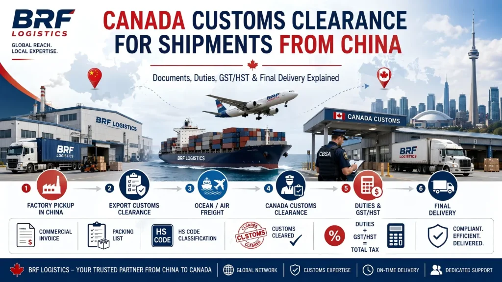 Canada Customs Clearance for Shipments from China Complete Import Guide