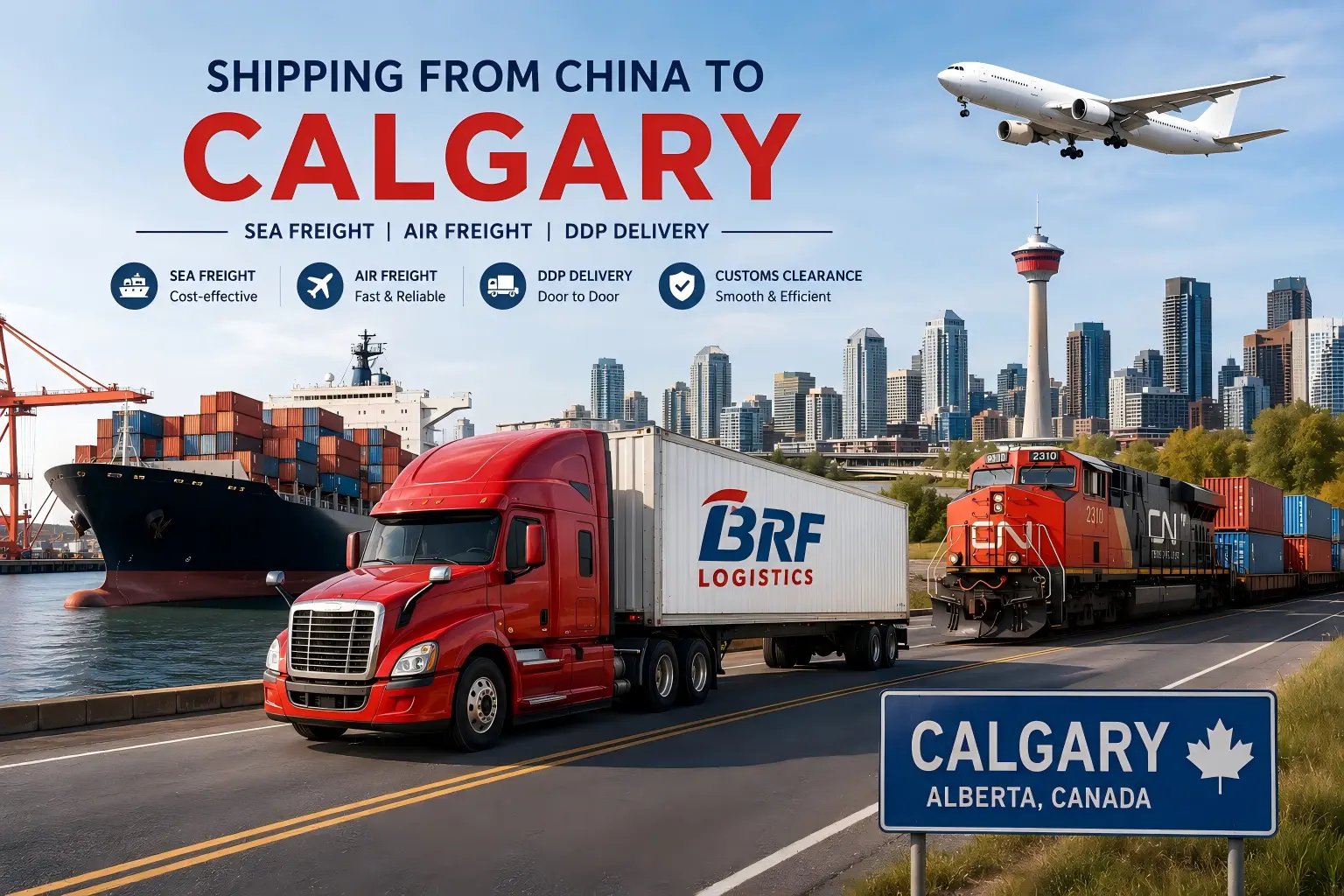 Shipping from China to Calgary