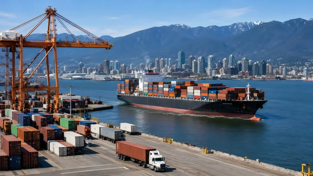 Shipping from China to Vancouver
