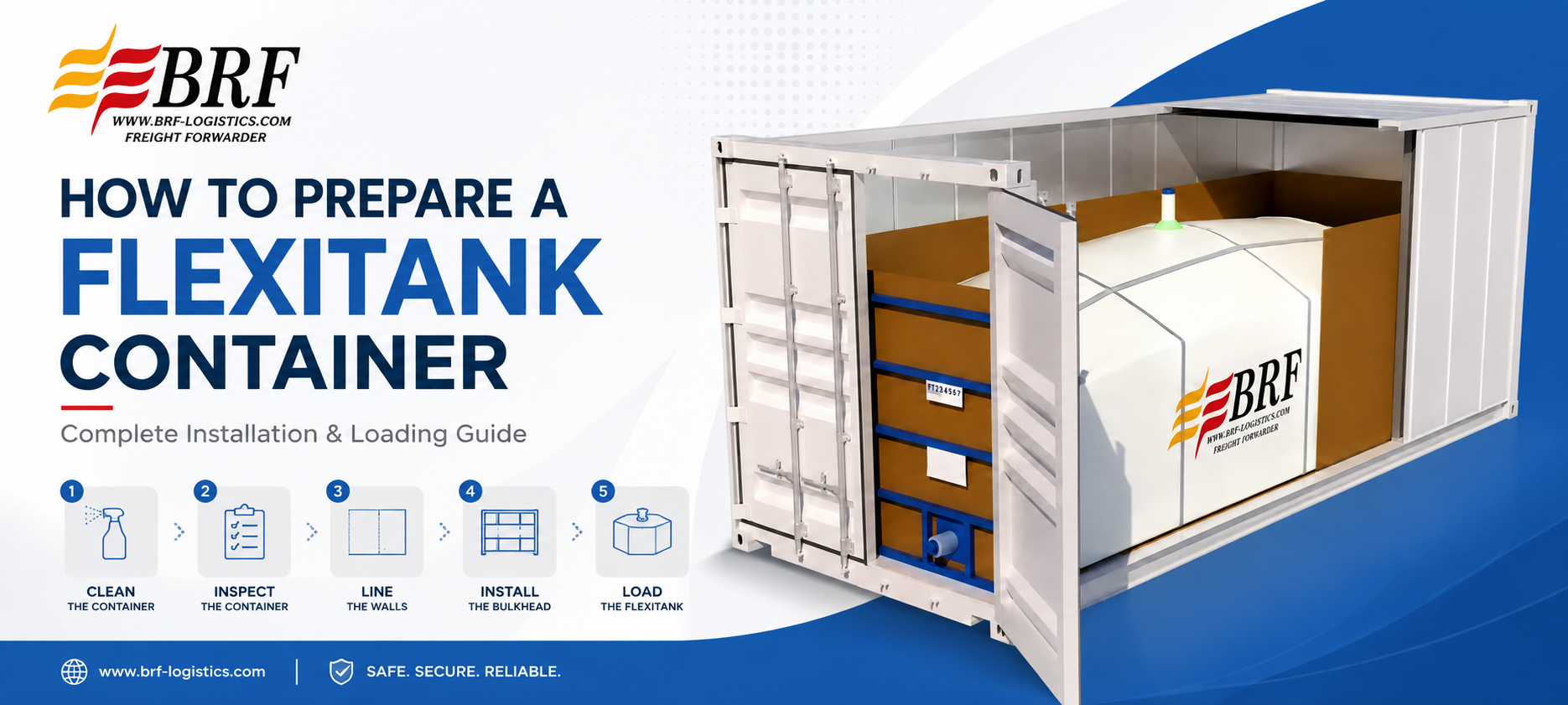 BRF how to prepare a flexitank container