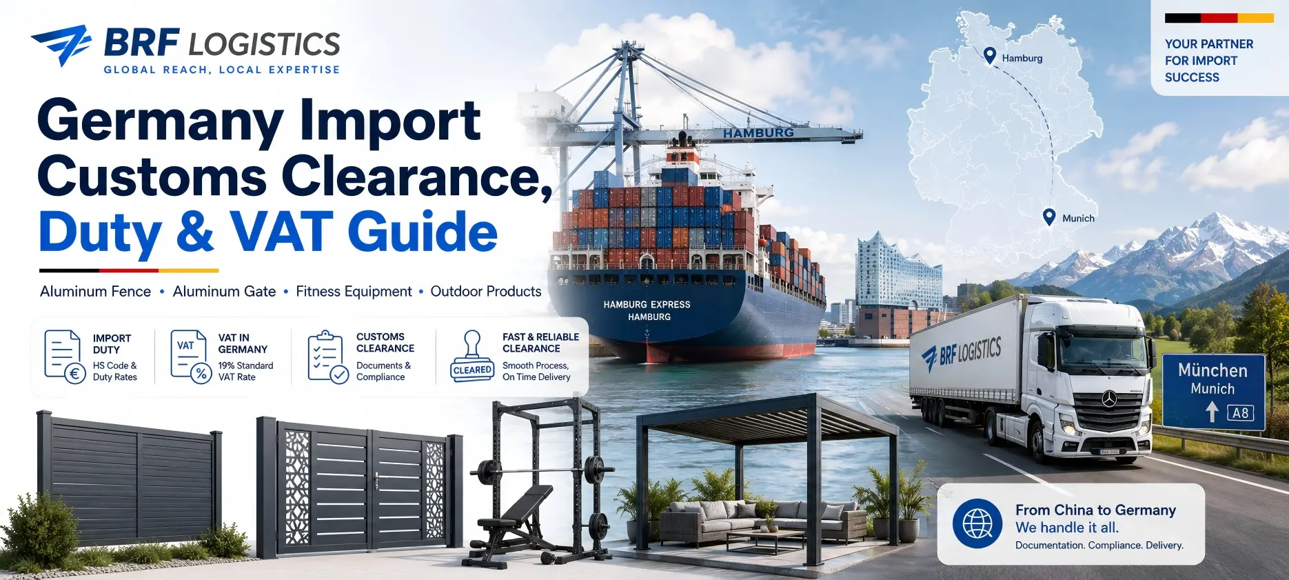 Germany Import Customs Clearance, Duty & VAT Guide