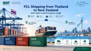 FCL Shipping from Thailand to New Zealand 20GP, 40GP & 40HQ Container Freight