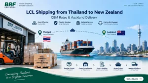 LCL Shipping from Thailand to New Zealand CBM Rates & Auckland Delivery