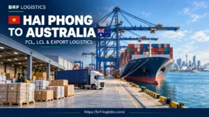Hai Phong to Australia shipping with FCL, LCL and export logistics – BRF Logistics
