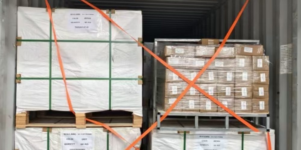 BRF Logistics secured project cargo inside container